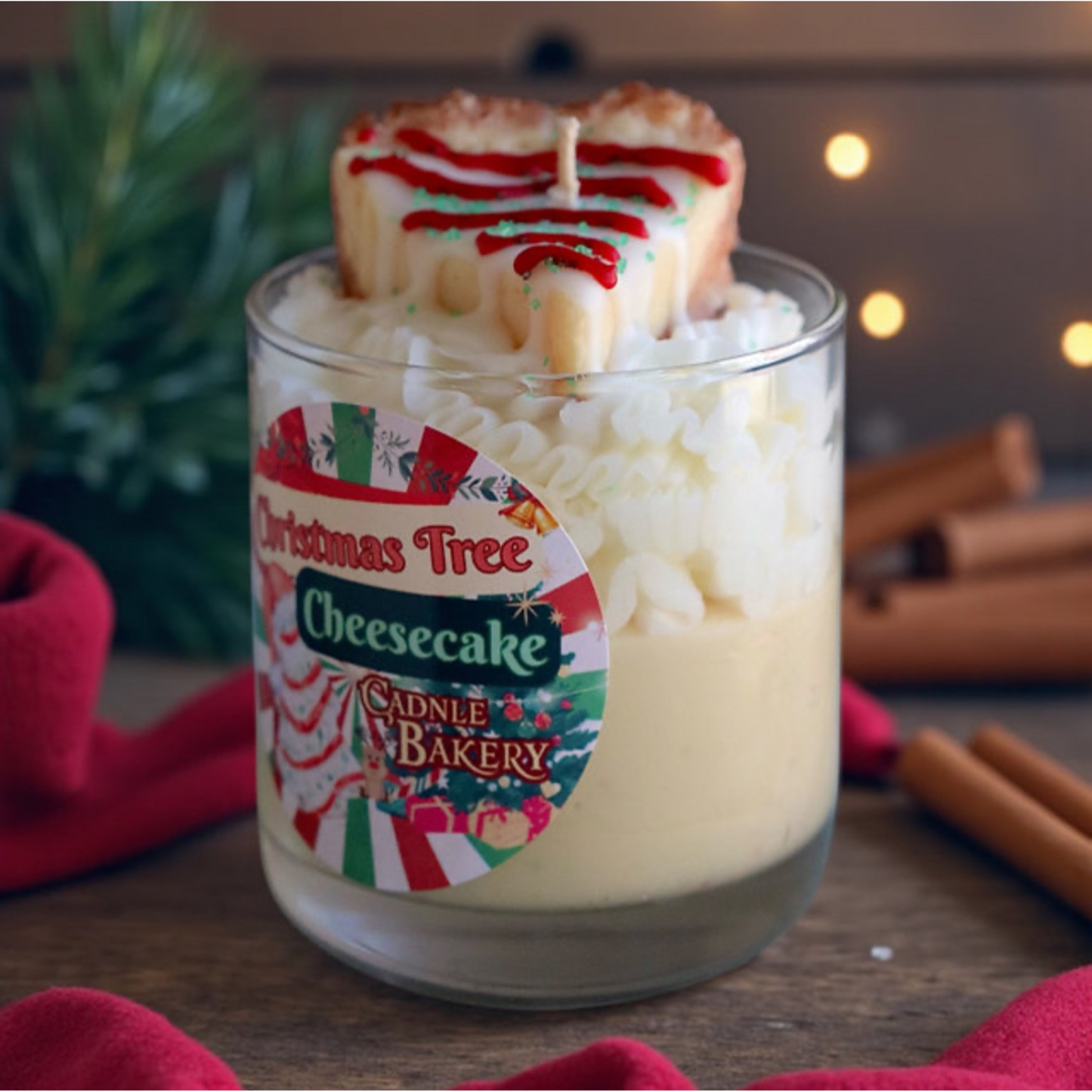 Christmas Tree Cheesecake